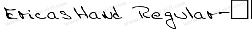EricasHand Regular字体转换